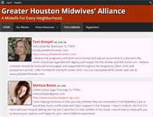 Tablet Screenshot of houstonmidwives.org